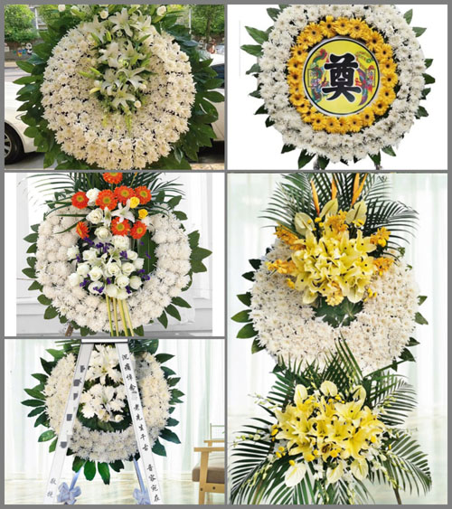 湖南永州道县祥霖铺镇光明村花圈速递