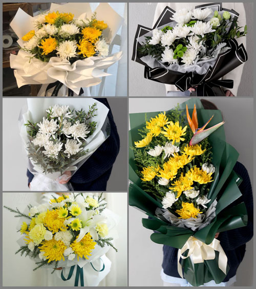 湖南永州道县祥霖铺镇光明村白事花束代送